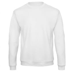 B&C Adults Unisex ID. 202 50/50 Sweatshirt - XS, White