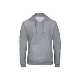 B&C Adults Unisex ID. 203 50/50 Hooded Sweatshirt - S, Heather Grey