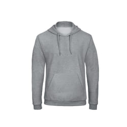 B&C Adults Unisex ID. 203 50/50 Hooded Sweatshirt - S, Heather Grey