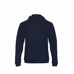 B&C Adults Unisex ID. 203 50/50 Hooded Sweatshirt - XS, Navy Blue