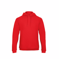 B&C Adults Unisex ID. 203 50/50 Hooded Sweatshirt - XL, Red