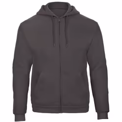 B&C Adults Unisex ID.205 50/50 Full Zip Hooded Sweatshirt - XS, Anthracite
