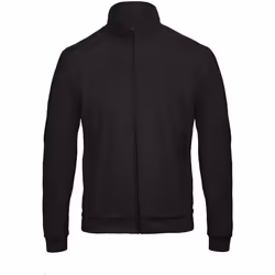 B&C Adults Unisex ID.206 50/50 Full Zip Sweat Jacket - 2XL, Black