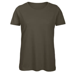 B&C Womens/Ladies Favourite Organic Cotton Crew T-Shirt - XS, Khaki