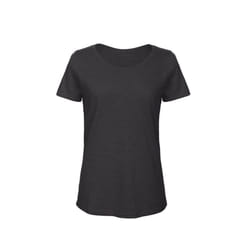 B&C Womens/Ladies Favourite Organic Cotton Slub T-Shirt - XS, Chic Black