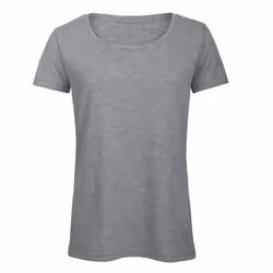 B&C Womens/Ladies Favourite Cotton Triblend T-Shirt - XS, Heather Light Grey
