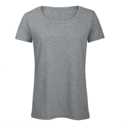 B&C Womens/Ladies Favourite Cotton Triblend T-Shirt - XS, Heather Light Grey