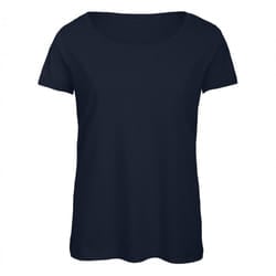 B&C Womens/Ladies Favourite Cotton Triblend T-Shirt - XS, Navy Blue