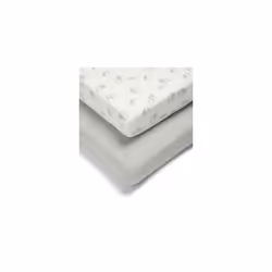 2 Pack Cot/Bed Fitted Sheets, Elephant