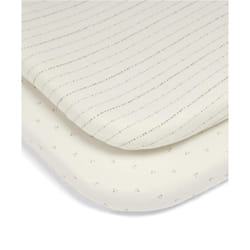 2 Universal Crib Fitted Sheets, Oatmeal