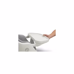 Mamas & Papas Baby Bug Booster Seat for Dining, Detachable Tray, Harness, Adjustable Seat and Non-Slip Feet - Pebble Grey