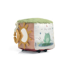 Baby/Toddler Soft Toy - Activity Cube- Grateful Garden, Multi