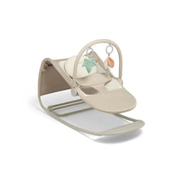 Mamas & Papas Tempo 3-in-1 Rocker/Bouncer, Lightweight, 3-Point Harness and Easily Removable Magnetic Toy Bar, Sand