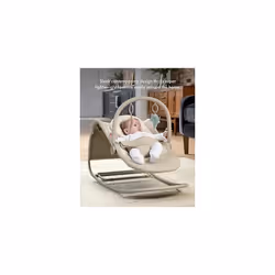 Mamas & Papas Tempo 3-in-1 Rocker/Bouncer, Lightweight, 3-Point Harness and Easily Removable Magnetic Toy Bar, Sand
