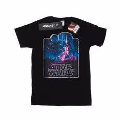 Star Wars Mens Movie Montage T-Shirt - XXL, Black
