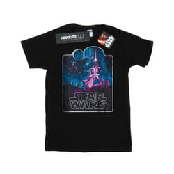 Star Wars Mens Movie Montage T-Shirt - XXL, Black