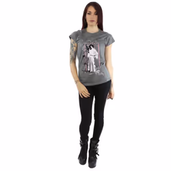 Star Wars Womens/Ladies Princess Leia Distressed Cotton T-Shirt - XXL, Charcoal