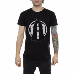 Star Wars Mens Imperial Darth Vader Father T-Shirt - S, Black