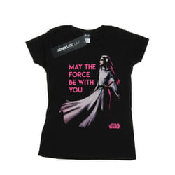 Star Wars Womens/Ladies Princess Leia Force Cotton T-Shirt - XS, Black