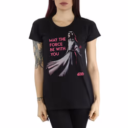 Star Wars Womens/Ladies Princess Leia Force Cotton T-Shirt - XS, Black