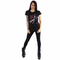 Star Wars Womens/Ladies Princess Leia Force Cotton T-Shirt - XS, Black