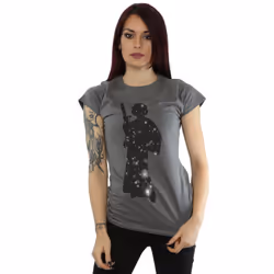 Star Wars Womens/Ladies Princess Leia Stars Cotton T-Shirt - M, Charcoal