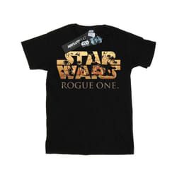 Star Wars Mens Rogue One Logo Scene T-Shirt - M, Black