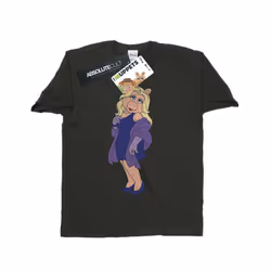 Disney Mens The Muppets Classic Miss Piggy T-Shirt - S, Light Graphite