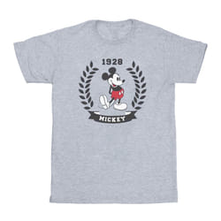 Disney Mens Mickey Mouse Laurel T-Shirt - M, Heather Grey