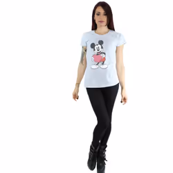 Disney Womens/Ladies Mickey Mouse Valentine Heart Cotton T-Shirt - XXL, Heather Grey