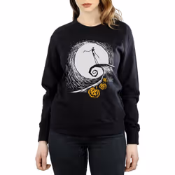 Disney Womens/Ladies Nightmare Before Christmas Jack's Lament Sweatshirt - XXL, Black