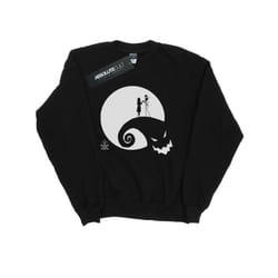 Disney Mens Nightmare Before Christmas Moon Oogie Boogie Sweatshirt - S, Black