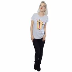 Disney Womens/Ladies Classic Cruella De Vil Cotton T-Shirt - XS, Heather Grey
