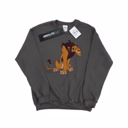 Disney Mens Classic Scar Sweatshirt - XXL, Charcoal