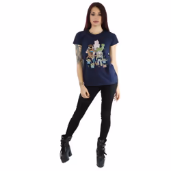 Disney Womens/Ladies Toy Story Group Cotton T-Shirt - XXL, Deep Navy