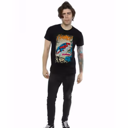 Marvel Mens Spider-Man Ftanng T-Shirt - L, Black
