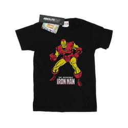 Marvel Mens Iron Man Pose T-Shirt - XXL, Black