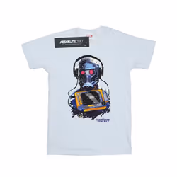 Marvel Mens Guardians Of The Galaxy Star Lord Cassette T-Shirt - XXL, White