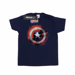 Marvel Mens Avengers Captain America Art Shield T-Shirt