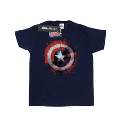 Marvel Mens Avengers Captain America Art Shield T-Shirt