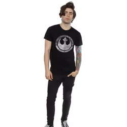Star Wars Mens Rogue One May The Force Be With Us T-Shirt - L, Black