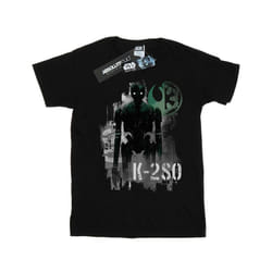 Star Wars Mens Rogue One K-2SO Gaze T-Shirt - L, Black