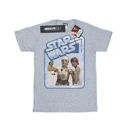 Star Wars Boys Luke Skywalker And C-3PO T-Shirt - 9-11 Years, Sports Grey