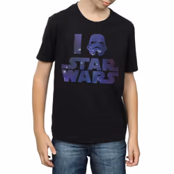 Star Wars Boys I Love Star Wars T-Shirt - 9-11 Years, Black