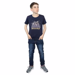 Star Wars Boys X-Wing Starfighter T-Shirt - 9-11 Years, Navy Blue