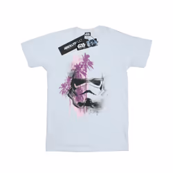 Star Wars Boys Rogue One Stormtrooper Palm Trees T-Shirt - 9-11 Years, White