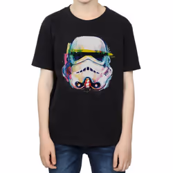 Star Wars Boys Stormtrooper Command Art T-Shirt - 9-11 Years, Black