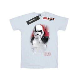 Star Wars Boys The Last Jedi Stormtrooper Brushed T-Shirt - 7-8 Years, White