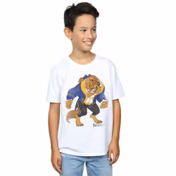 Disney Boys Beauty And The Beast Classic Beast T-Shirt - 5-6 Years, White