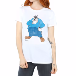 Disney Womens/Ladies Classic Pete Cotton Boyfriend T-Shirt - L, White